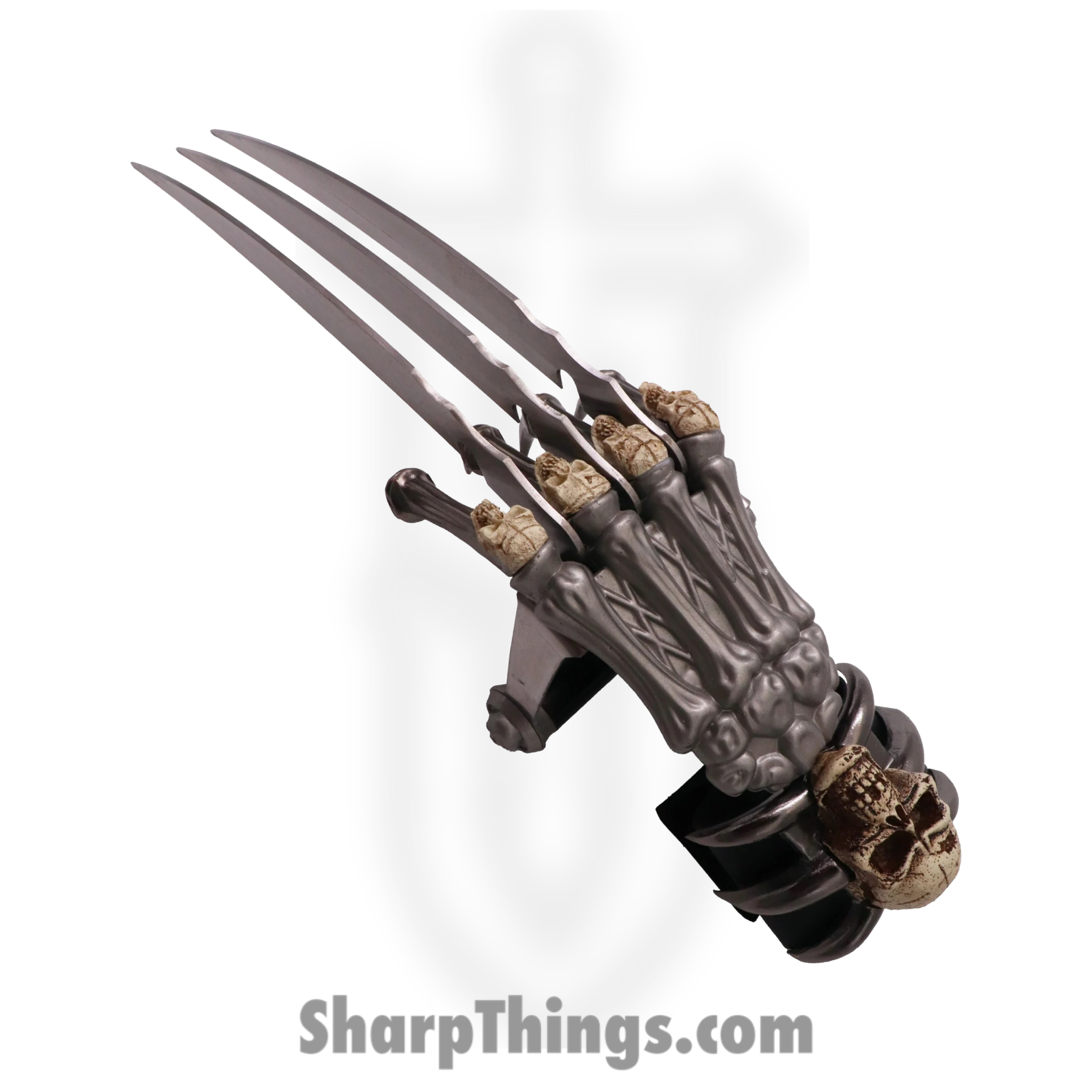 H-9005_1.png VOC - H-9005 - Skeleton Hand Claw - Stainless Satin - Metal - Silver - Image 1