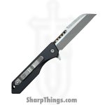 Heretic Knives - H213-5A - Jinn Manual - Folding Knife - CPM MagnaCut Battleworn Wharncliffe - Aluminum - Black - Image 2