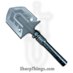VOC - HWT105 - Multi Shovel - Fixed Blade Knife - Spade - Metal - Black