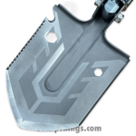 VOC - HWT105 - Multi Shovel - Fixed Blade Knife - Spade - Metal - Black - Image 9