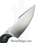 Kizer Cutlery - KI1040S8 - Mini Harpoon - Fixed Blade Knife - M390 Satin Clip Point - Carbon Fiber - Black - Image 5