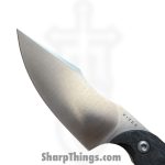Kizer Cutlery - KI1040S8 - Mini Harpoon - Fixed Blade Knife - M390 Satin Clip Point - Carbon Fiber - Black - Image 6
