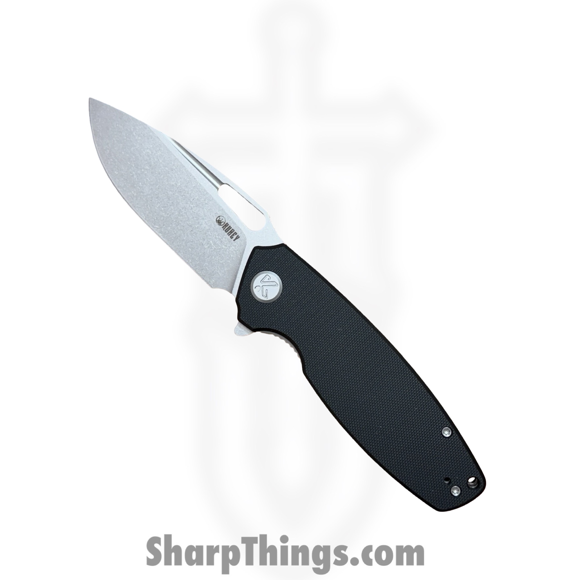 KU3220_1.jpg Kubey - KUB3220 - Tityus Linerlock - Folding Knife - 14C28N Stonewash Drop Pont - G10 - Black - Image 1