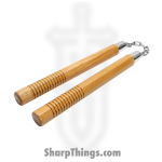 VOC - NC290 - 12" OCTAGON Nunchaku - Wood - Natural - Image 2