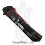 VOC - PF65A - Darth Vader - Assisted Open Knife - Stainless Coated Tanto - Aluminum - Black/Red - Image 4