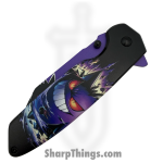 VOC - PF83E - Pokemon - Assisted Open Knife - Stainless Coated Wharncliffe - Aluminum - Purple - Image 4