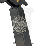 VOC - PF84 - Zelda - Assisted Open Knife - Stainless Coated Spear - Aluminum - Black/Green - Image 3