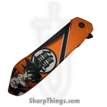 VOC - PF85E - GOKU - Assisted Open Knife - Stainless Coated Reverse Tanto - Aluminum - Orange - Image 3