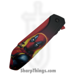 VOC - PF85J - DeadPool - Assisted Open Knife - Stainless Coated Reverse Tanto - Aluminum - Black/Red - Image 3