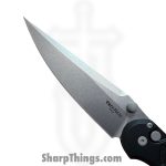 ProTech - PN1101 - Peace Neighbor Designed Avalon Thumb Stud - Folding Knife - CPM MagnaCut Stonewash Drop Point - Aluminum - Black - Image 6