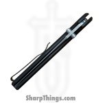 ProTech - PN1101 - Peace Neighbor Designed Avalon Thumb Stud - Folding Knife - CPM MagnaCut Stonewash Drop Point - Aluminum - Black - Image 8