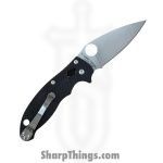Spyderco - SC101GP2 - Manix 2 Ball Bearing Lock - Folding Knife - S30V Stonewash Drop Pont - G10 - Black - Image 2