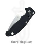Spyderco - SC101GP2 - Manix 2 Ball Bearing Lock - Folding Knife - S30V Stonewash Drop Pont - G10 - Black - Image 7