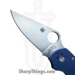 Spyderco - SC223GPCBL - Para 3 Compression Lock - Folding Knife - CPM-SPY27 Satin Drop Pont - G10 - Blue - Image 5