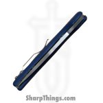 Spyderco - SC229GPCBL - Shaman Compression Lock - Folding Knife - CPM-SPY27 Satin Drop Pont - G10 - Blue - Image 6