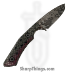Lex Rex - SQ4403086 - Midsize Jacobite - Fixed Blade Knife - 80crv2 Acid Wash Drop Point - G10 - Green Red - Image 2