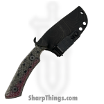 Lex Rex - SQ4403086 - Midsize Jacobite - Fixed Blade Knife - 80crv2 Acid Wash Drop Point - G10 - Green Red - Image 4