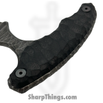 Lex Rex - SQ8227540 - EDC Bearknuckle - Fixed Blade Knife - 80crv2 Blasted Modified Tanto - Micarta - Black - Image 6