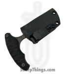 Lex Rex - SQ8227540 - EDC Bearknuckle - Fixed Blade Knife - 80crv2 Blasted Modified Tanto - Micarta - Black - Image 4