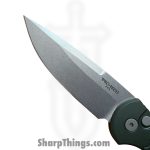 ProTech - TR-3 X1 SW Green - Tactical Response 3 - Automatic Knife - 154CM Stonewash Drop Point - Aluminum - Green - Image 6
