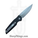 ProTech - TR-3 - Tactical Response 3 - Automatic Knife - 154CM Blasted Drop Point - Aluminum - Black - Image 2