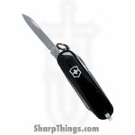 Victorinox - VN062233 - Classic - Folding Knife - Stainless Polished Drop Pont - ABS - Black