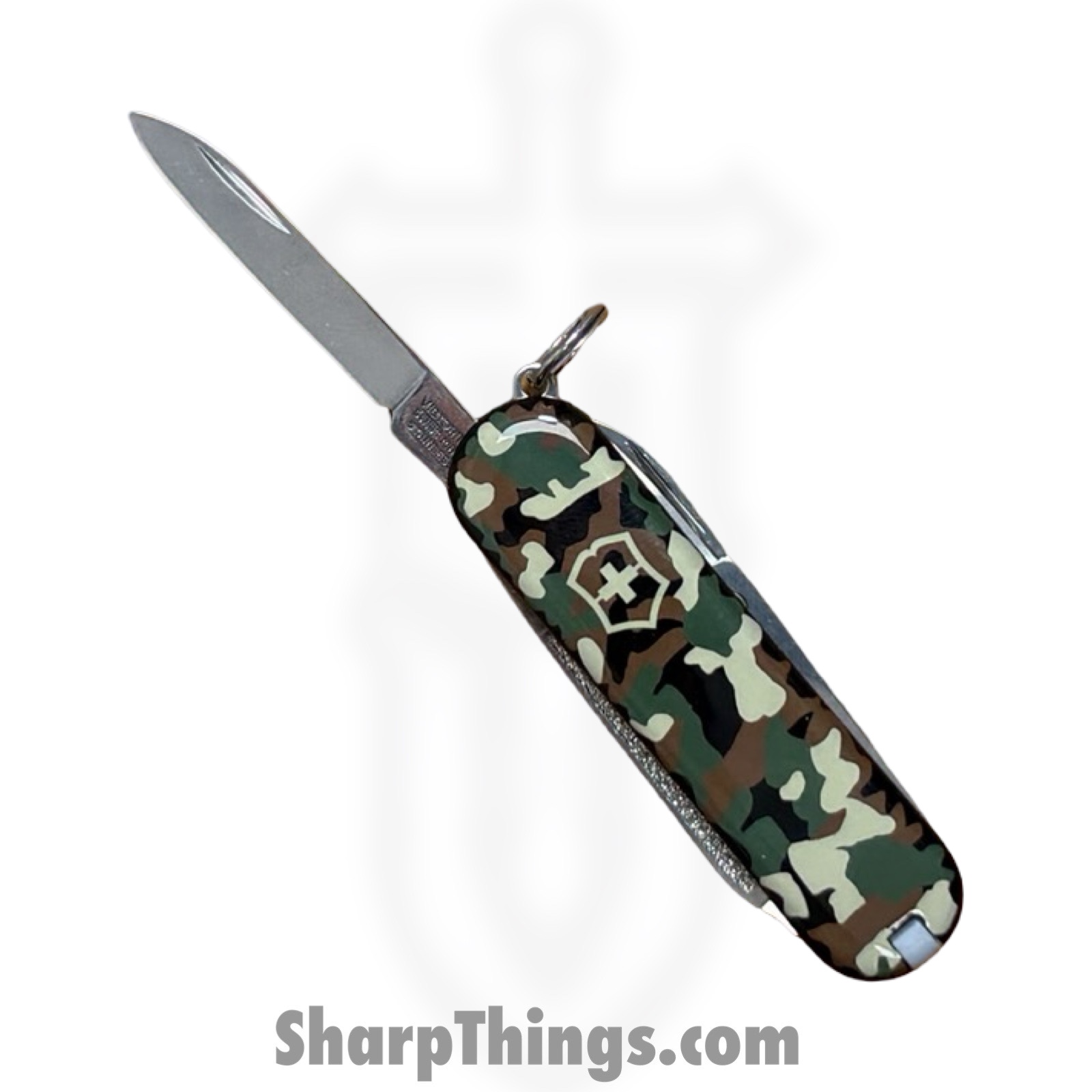 VN06223942_1.jpg Victorinox - VN0622394 - Classic Camouflage - Folding Knife - Stainless Polished Drop Pont - ABS - Camo - Image 1