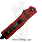 Atomic Knives - WNS-A1-DP - Thin Man Deadpool - OTF Auto - D2 Coated Dagger - Aluminum - Red/Black - Image 4