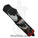 Atomic Knives - WNS-A11-VM - Thin Man Venom - OTF Auto - D2 Satin Tanto - Aluminum - Black/White/Red - Image 4