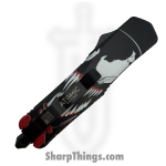 Atomic Knives - WNS-A11-VM - Thin Man Venom - OTF Auto - D2 Satin Tanto - Aluminum - Black/White/Red - Image 3