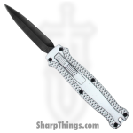 Atomic Knives - WNS-A705-SL - Micro Cali 2 - OTF Auto - D2 Coated Dagger - Aluminum - Silver