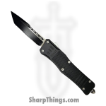 Atomic Knives - WNS-A9 - ATOMIC Select FAT MAN - OTF Auto - D2 Two Tone Tanto - Aluminum - Black