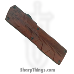 Atomic Knives - WNS-DT01RWD-DP - UltraLite ATOMIC - OTF Auto - D2 Satin Dagger - Aluminum - Woodgrain - Image 4