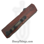 Atomic Knives - WNS-DT01RWD-TT - UltraLite ATOMIC - OTF Auto - D2 Satin Tanto - Aluminum - Woodgrain - Image 3