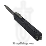 Microtech - 12304TP-10 - UTX-85 Gen IV - OTF Auto - M390MK Apocalyptic Spartan - Deep Engraved Topographic Aluminum - Black - Image 5