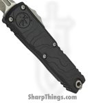 Microtech - 12354TP-10AP - UTX-85 Gen IV - OTF Auto - M390MK Apocalyptic Interceptor - Deep Engraved Topographic Aluminum - Black - Image 4