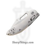 Microtech - 169MRL-10MS1 - Mini Stitch - Folding Knife - M390MK Stonewash Spear Point - Slab Titanium - Silver Bronze - Image 3