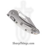 Microtech - 169MRL-10MS1 - Mini Stitch - Folding Knife - M390MK Stonewash Spear Point - Slab Titanium - Silver Bronze - Image 4