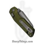 Microtech - 210M-10APFLOD - MSI Mini - Folding Knife - M390MK Apocalyptic Modified Sheepsfoot - Fluted Aluminum - OD Green - Image 5