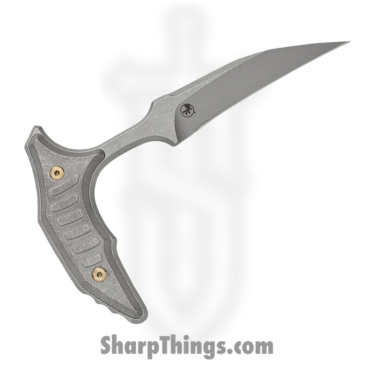 218-10APMS1_1.jpg Microtech - 218-10APMS1 - BEE - Fixed Blade Knife - 440C SS Apocalyptic Wharncliffe - Milled Titanium - Apocalyptic - Image 1