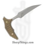 Microtech - 218-10APMS2 - BEE - Fixed Blade Knife - 440C SS Apocalyptic Wharncliffe - Milled Titanium - Antique Bronze