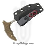 Microtech - 218-10APMS2 - BEE - Fixed Blade Knife - 440C SS Apocalyptic Wharncliffe - Milled Titanium - Antique Bronze - Image 4
