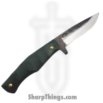 310 Forge - 310NINO0610A - El Nino Custom (Clip) - Fixed Blade Knife - 80crv2 Two Tone Drop Point - G10 - Green - Image 4