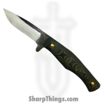 310 Forge - 310NINO0610B - El Nino Custom (Clip) - Fixed Blade Knife - 80crv2 Two Tone Drop Point - G10 - Green|Black