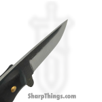 310 Forge - 310NINO0610D - El Nino Custom (Leather) - Fixed Blade Knife - 80crv2 Two Tone Drop Point - G10 - Black - Image 4