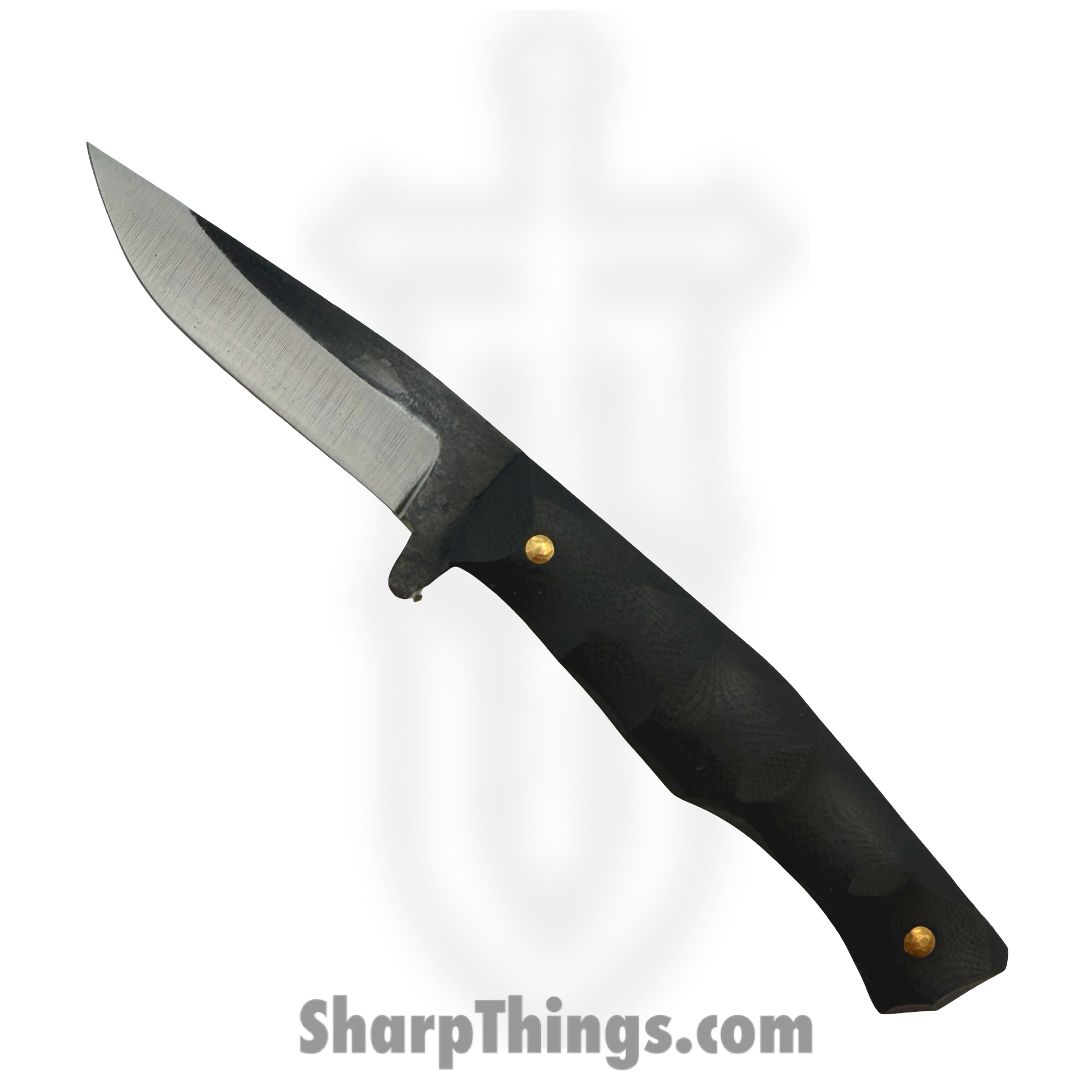 310NINO610E_1.png 310 Forge - 310NINO0610E - El Nino Custom (Clip) - Fixed Blade Knife - 80crv2 Two Tone Drop Point - G10 - Black - Image 1