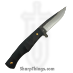 310 Forge - 310NINO0610E - El Nino Custom (Clip) - Fixed Blade Knife - 80crv2 Two Tone Drop Point - G10 - Black - Image 4
