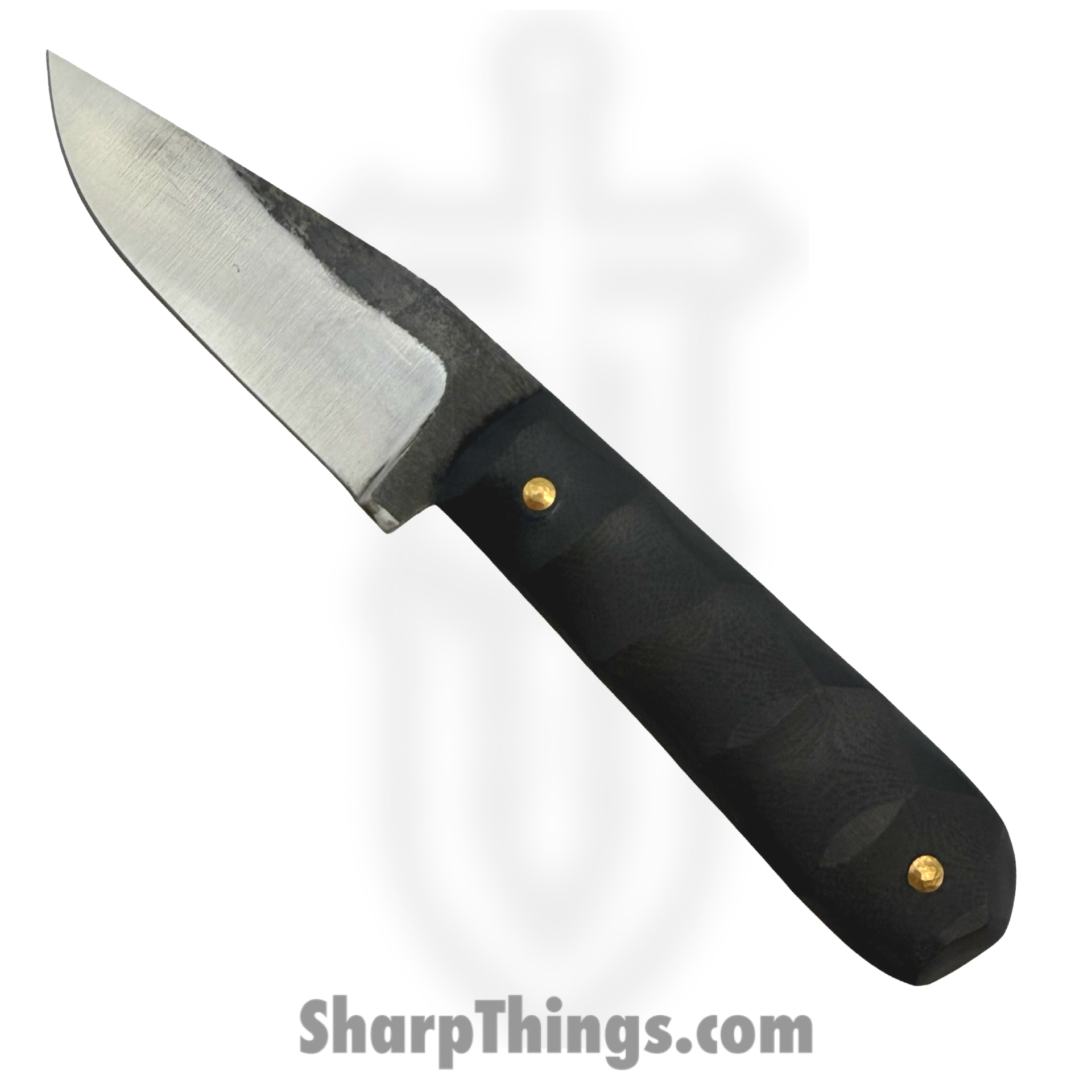 310WEND610D_1.png 310 Forge - 310WEND0610D - Wendigo Custom (Clip) - Fixed Blade Knife - 52100 HC Two Tone Drop Point - G10 - Black - Image 1