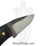 310 Forge - 310WEND0610D - Wendigo Custom (Clip) - Fixed Blade Knife - 52100 HC Two Tone Drop Point - G10 - Black - Image 4