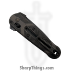 Benchmade - 491BK-261 - Lowden Gold Class - Folding Knife - Damasteel Spear Point - 6AI4V Titanium - Black|Grey|Gold - Image 4